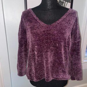 Express purple sweater size small